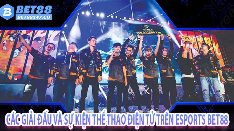 Các giải đấu và sự kiện thể thao điện tử trên Esports Bet88